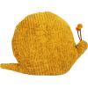 imageCreative CoOp Mustard HandWoven Fabric IndoorOutdoor Snail Shaped Pillow Brown