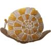 imageCreative CoOp Mustard HandWoven Fabric IndoorOutdoor Snail Shaped Pillow Brown