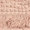 imageCreative CoOp Square Pink Pillow with Fringe and Multiple Designs with Varied Textures