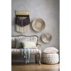 imageCreative CoOp Square Pink Pillow with Fringe and Multiple Designs with Varied Textures