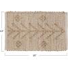 imageCreative CoOp TwoSided Handwoven Seagrass and Cotton Design Natural Placemats 19quot L x 13quot W x 0quot HPlacemat