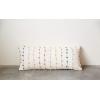 imageCreative CoOp White Cotton Pillow with Multicolor Embroidered Loop Stripes