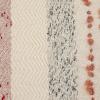 imageCreative CoOp Woven Cotton Blend Pillow with Stripes and Embroidery Multicolor Square Multi