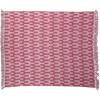 imageCreative CoOp Woven Cotton Throw Blanket with Patterns and Fringe Red and Pink