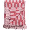 imageCreative CoOp Woven Cotton Throw Blanket with Patterns and Fringe Red and Pink