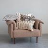 imageCreative CoOp Woven Cotton Throw Tassel Embroidery Natural and Brown Pillow Ivory