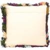 imageCreative CoOp Woven New Zealand Wool Shag Pillow with Cotton Back Multicolor Square Multi
