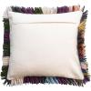 imageCreative CoOp Woven New Zealand Wool Shag Pillow with Cotton Back Multicolor Square Multi