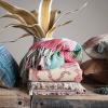 imageCreative CoOp Woven Recycled Cotton Blend Striped Tassels Multi Color Throw