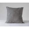 imageCreative Square Cotton Woven Stripes Throw Pillow Black