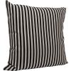 imageCreative Square Cotton Woven Stripes Throw Pillow Black
