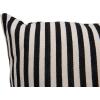 imageCreative Square Cotton Woven Stripes Throw Pillow Black
