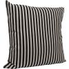 imageCreative Square Cotton Woven Stripes Throw Pillow Black