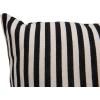 imageCreative Square Cotton Woven Stripes Throw Pillow Black