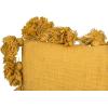 imageGrey Square Cotton Pillow with TasselsMustard