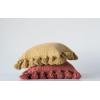 imageGrey Square Cotton Pillow with TasselsRusset