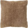 imageCreative CoOp 18 Inches Square Cotton Tufted Chambray Back Mustard and Natural Pillow Yellow