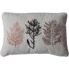 imageCreative CoOp Cotton Blend Printed Lumbar Pillow with Botanicals and Embroidery Multicolor