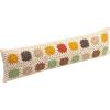 imageCreative CoOp Cotton Crocheted Lumbar Pillow with Block Pattern Multicolor