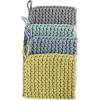 imageCreative CoOp Cotton Crocheted Square Pot Holders Set of 4 ColorsCoastal