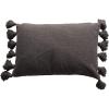 imageCreative CoOp Cotton Slub Lumbar Pillow with Tassels Iron Color