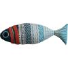 imageCreative CoOp Embroidered Cotton Knit Fish Shaped Pillow Multicolor Multi