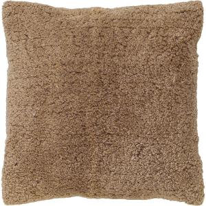 imageCreative CoOp 18 Inches Square Cotton Tufted Chambray Back Mustard and Natural Pillow Yellow