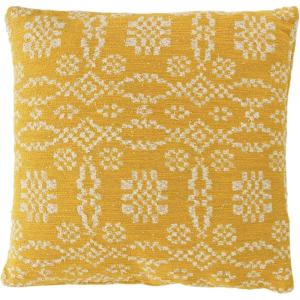 imageCreative CoOp Woven Cotton Jacquard Pillow 20quot L x 20quot W x 0quot H GreigeYellow