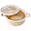 imageCreative CoOp 3Piece Stoneware Lid ampamp Bamboo Spreader Set of 2 ColorsEach one Will Vary Brie Bakers Multicolor