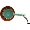 imageCreative CoOp 4Piece Enameled Measuring Cups with Leather Tie Multicolor