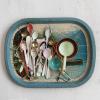 imageCreative CoOp 4Piece Enameled Measuring Cups with Leather Tie Multicolor