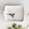 imageCreative CoOp Avian Elegance 1Quart Stoneware Baker Multicolor