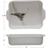 imageCreative CoOp Avian Elegance 1Quart Stoneware Baker Multicolor