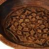 imageCreative CoOp Boho Carved Wood Bowl with Interior Design Natural Burnt Finish