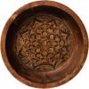 imageCreative CoOp Boho Carved Wood Bowl with Interior Design Natural Burnt Finish