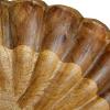 imageCreative CoOp Boho Carved Wood Bowl with Scalloped Edge Natural