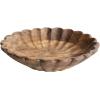imageCreative CoOp Boho Carved Wood Bowl with Scalloped Edge Natural