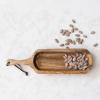 imageCreative CoOp Boho Wood Serving Tray with Handle and Leather Tie Natural