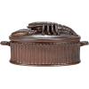 imageCreative CoOp Brown Matte Stoneware Baker with Lobster Design Large