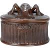 imageCreative CoOp Brown Matte Stoneware Baker with Lobster Design Large