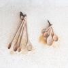 imageCreative CoOp Carved Beech Wood Measuring Spoons Natural Set of 4