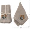 imageCreative CoOp Cotton Floral Embroidery Napkins 18quot L x 18quot W x 0quot H Multicolor