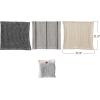 imageCreative CoOp Cotton Waffle Weave Dish Cloths with Loop Black Grey and Natural Set of 3 in Bag 11quot L x 11quot W x 0quot HBlack  Grey  Natural