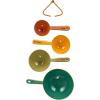 imageCreative CoOp Enameled Stainless Steel Measuring Spoons Multicolor Set of 4