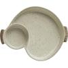 imageCreative CoOp Farmhouse Stoneware Handles Ivory Chip ampamp Dip Bowl