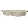 imageCreative CoOp Farmhouse Stoneware Handles Ivory Chip ampamp Dip Bowl