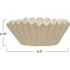 imageCreative CoOp Fluted Stoneware White Bowl