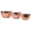 imageCreative CoOp Hammered Stainless Steel Bowls in Copper Finish Set of 3 Sizes