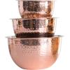 imageCreative CoOp Hammered Stainless Steel Bowls in Copper Finish Set of 3 Sizes