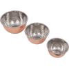 imageCreative CoOp Hammered Stainless Steel Bowls in Copper Finish Set of 3 Sizes
